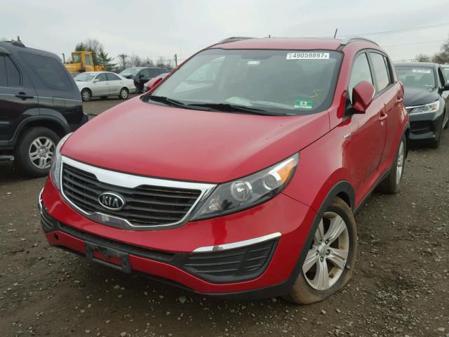 KNDPBCA29C7307480 - 2012 KIA SPORTAGE L RED photo 2