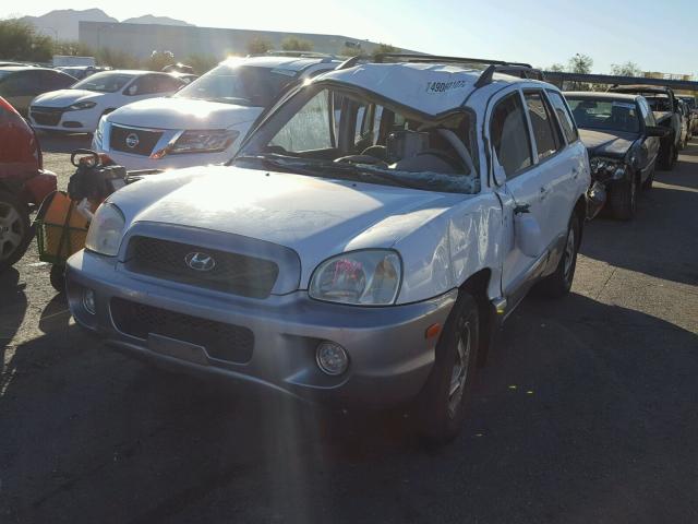 KM8SC83D61U133252 - 2001 HYUNDAI SANTA FE G WHITE photo 2