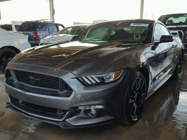 1FA6P8CF7H5344031 - 2017 FORD MUSTANG GT CHARCOAL photo 2