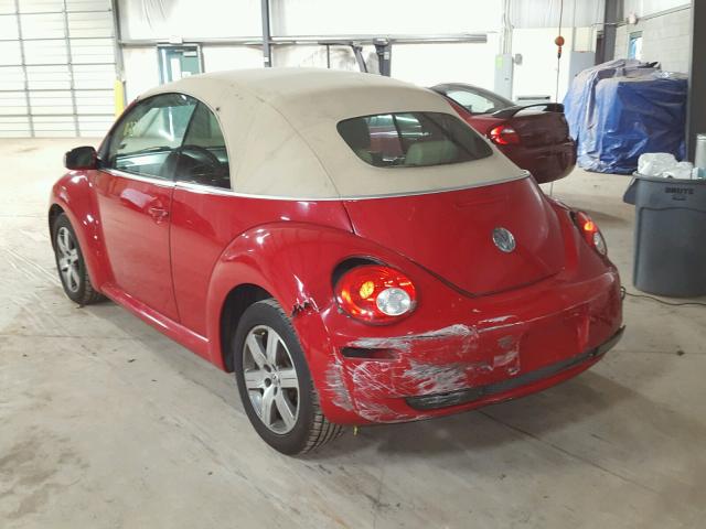 3VWRF31YX6M310378 - 2006 VOLKSWAGEN NEW BEETLE RED photo 3