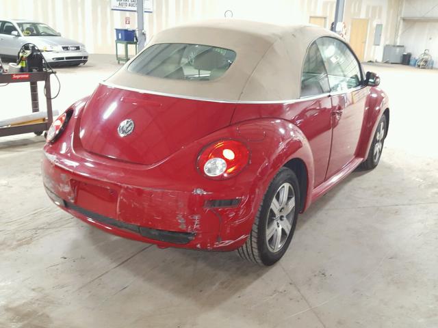 3VWRF31YX6M310378 - 2006 VOLKSWAGEN NEW BEETLE RED photo 4