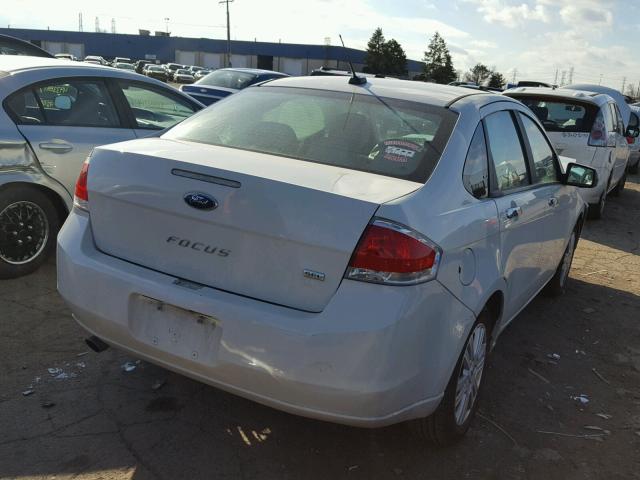 1FAHP3HN7AW162356 - 2010 FORD FOCUS SEL WHITE photo 4