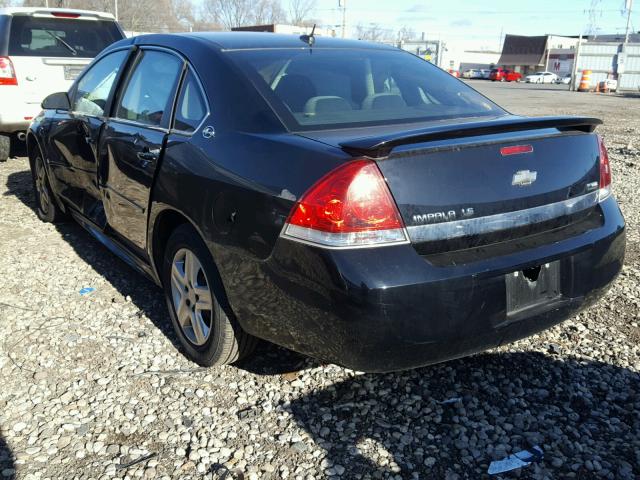 2G1WB57K891145192 - 2009 CHEVROLET IMPALA LS BLACK photo 3