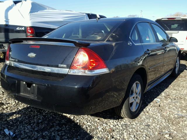 2G1WB57K891145192 - 2009 CHEVROLET IMPALA LS BLACK photo 4