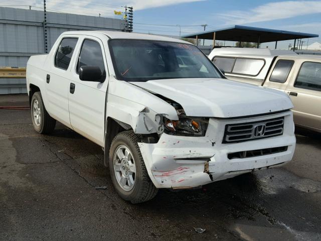 2HJYK16298H505906 - 2008 HONDA RIDGELINE WHITE photo 1