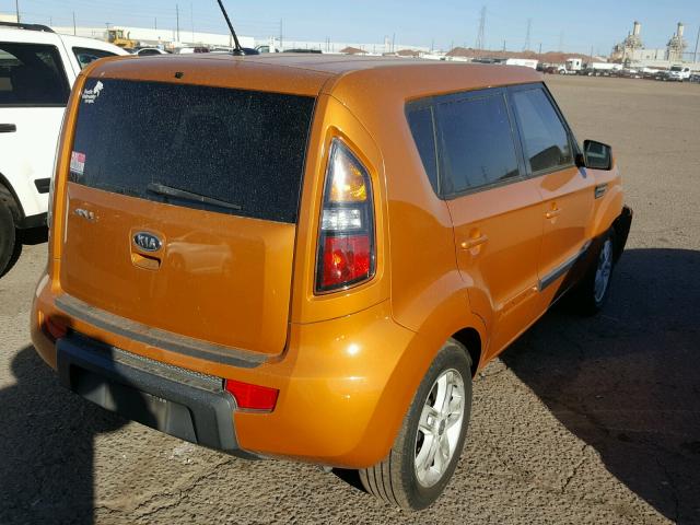 KNDJT2A29B7296119 - 2011 KIA SOUL + ORANGE photo 4