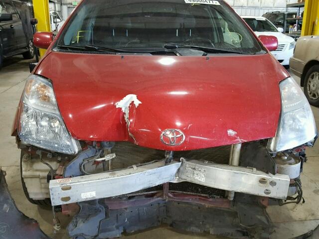 JTDKB20U787760317 - 2008 TOYOTA PRIUS RED photo 9