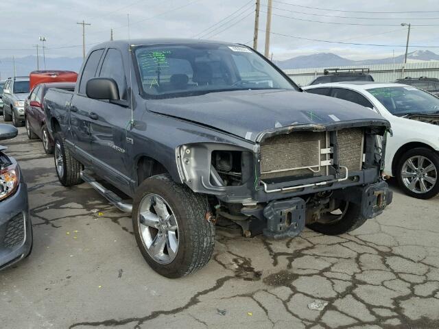 1D7HU18227S142504 - 2007 DODGE RAM 1500 S GRAY photo 1