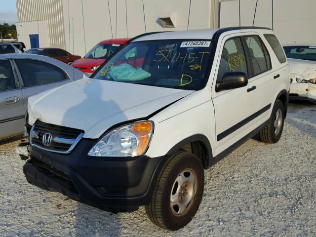 SHSRD68474U201657 - 2004 HONDA CR-V LX WHITE photo 2