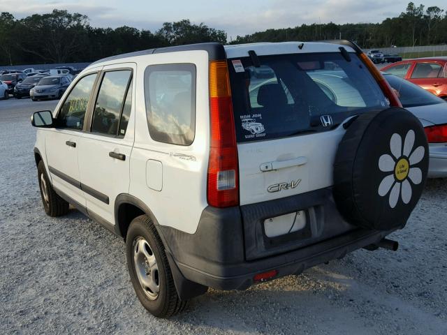 SHSRD68474U201657 - 2004 HONDA CR-V LX WHITE photo 3