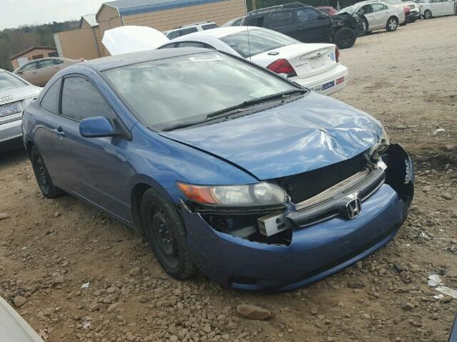 2HGFG12617H511835 - 2007 HONDA CIVIC LX BLUE photo 1