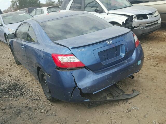 2HGFG12617H511835 - 2007 HONDA CIVIC LX BLUE photo 3