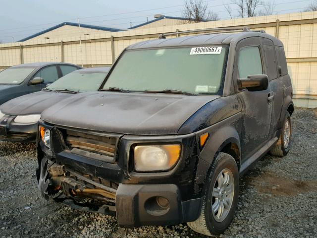 5J6YH28727L013716 - 2007 HONDA ELEMENT EX BLACK photo 2