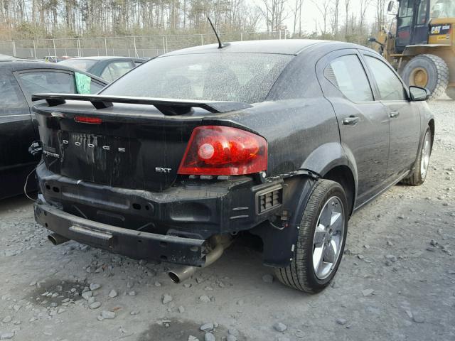 1C3CDZEG6CN214045 - 2012 DODGE AVENGER SX BLACK photo 4