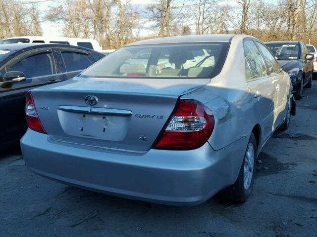 4T1BF32K64U586625 - 2004 TOYOTA CAMRY LE SILVER photo 4