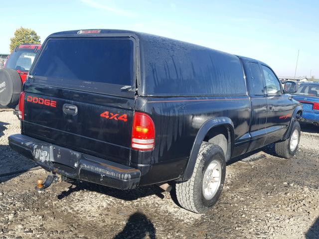 1B7GG22Y6WS751481 - 1998 DODGE DAKOTA BLACK photo 4