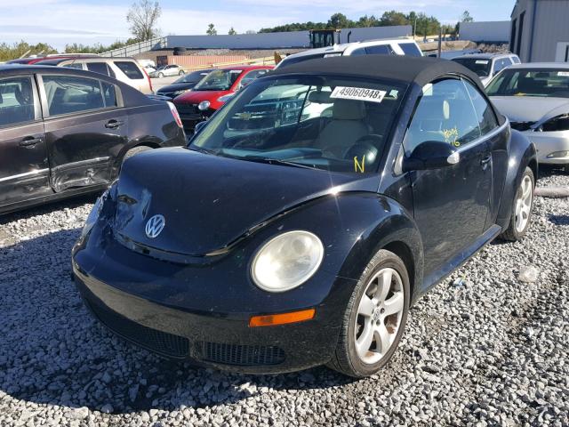 3VWRF31YX7M403161 - 2007 VOLKSWAGEN NEW BEETLE 黑色 照片 2