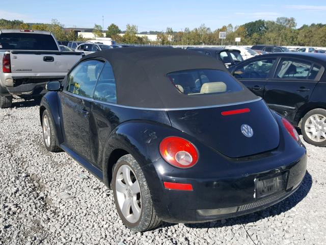 3VWRF31YX7M403161 - 2007 VOLKSWAGEN NEW BEETLE 黑色 照片 3