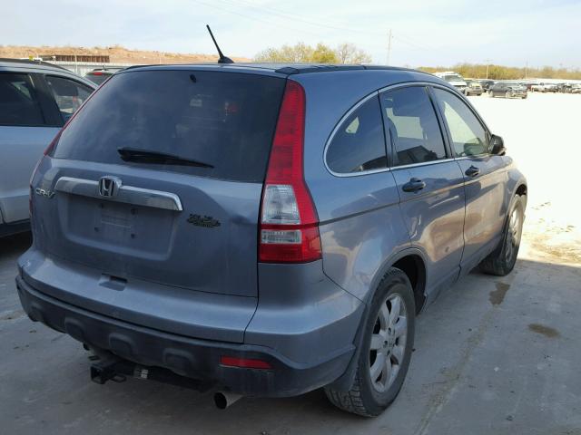 JHLRE38507C007651 - 2007 HONDA CR-V EX BLUE photo 4