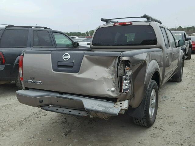 1N6AD09U87C429536 - 2007 NISSAN FRONTIER C GRAY photo 4