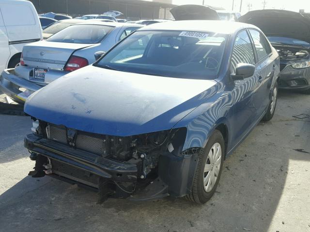 3VW267AJ7GM402058 - 2016 VOLKSWAGEN JETTA S 蓝色 照片 2