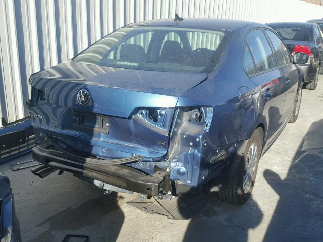 3VW267AJ7GM402058 - 2016 VOLKSWAGEN JETTA S 蓝色 照片 4