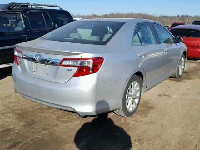 4T4BF1FK4CR252631 - 2012 TOYOTA CAMRY BASE SILVER photo 4