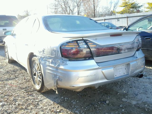 1G2HY54K124241618 - 2002 PONTIAC BONNEVILLE SILVER photo 3