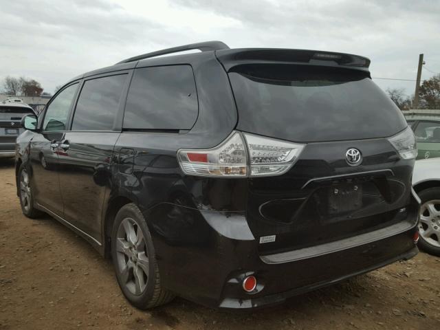 5TDXK3DC3ES518221 - 2014 TOYOTA SIENNA SPO BLACK photo 3