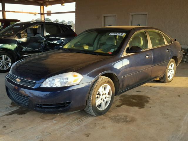 2G1WB58K489287358 - 2008 CHEVROLET IMPALA LS BLUE photo 2