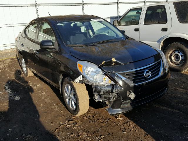 3N1CN7AP6DL881219 - 2013 NISSAN VERSA S BLACK photo 1