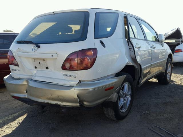 JT6HF10U5X0020143 - 1999 LEXUS RX 300 WHITE photo 4