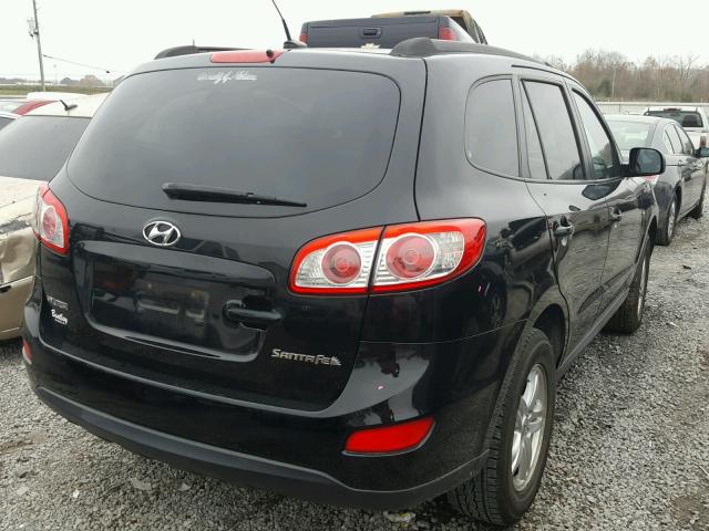 5NMSG3AB1AH384989 - 2010 HYUNDAI SANTA FE G BLACK photo 4