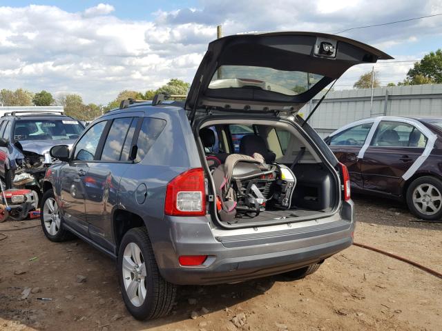 1J4NF1FB4BD259437 - 2011 JEEP COMPASS SP GRAY photo 3