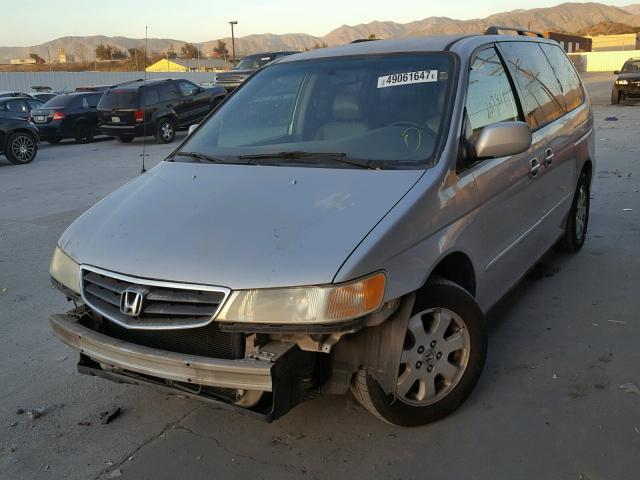 5FNRL18054B127455 - 2004 HONDA ODYSSEY EX SILVER photo 2