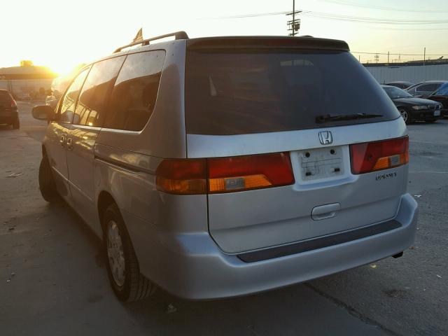 5FNRL18054B127455 - 2004 HONDA ODYSSEY EX SILVER photo 3