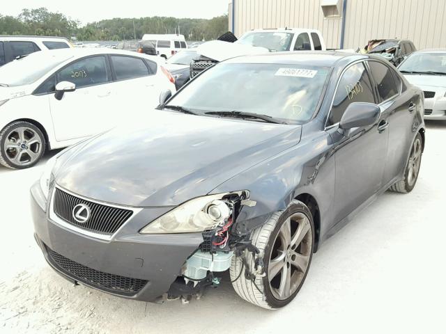 JTHBK262675039369 - 2007 LEXUS IS 250 BLACK photo 2