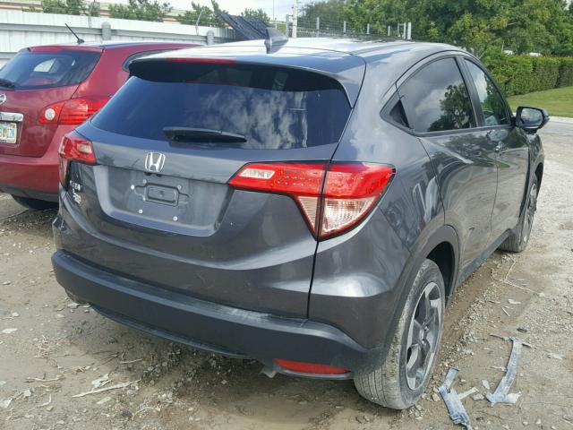 3CZRU5H59JM709463 - 2018 HONDA HR-V EX GRAY photo 4