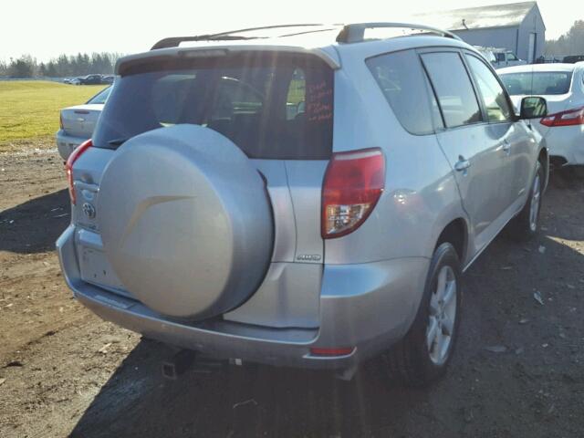 JTMBD31V976042392 - 2007 TOYOTA RAV4 LIMIT SILVER photo 4