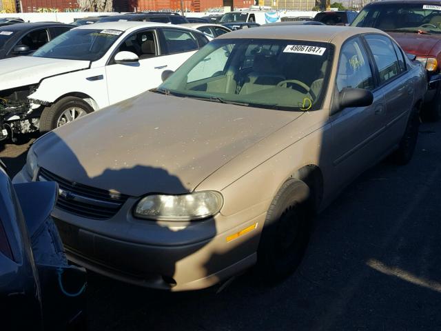 1G1ND52J516256204 - 2001 CHEVROLET MALIBU TAN photo 2