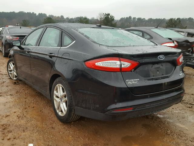 3FA6P0HD5FR201050 - 2015 FORD FUSION SE BLACK photo 3