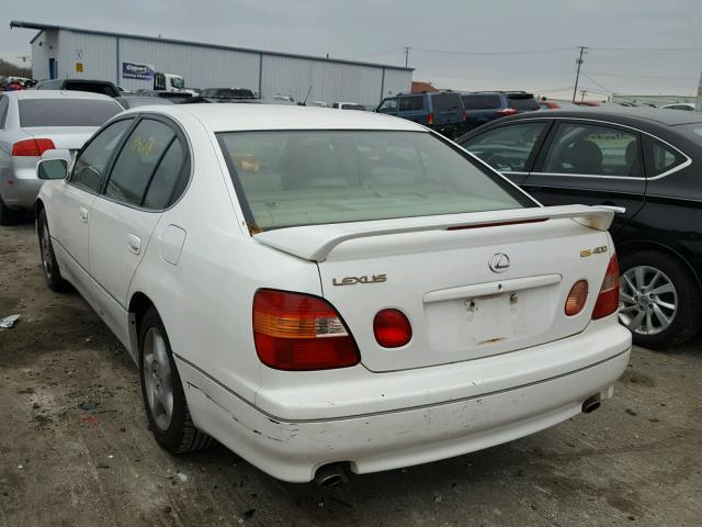 JT8BH68X1Y0022699 - 2000 LEXUS GS 400 WHITE photo 3