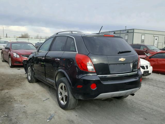 3GNAL3EK2DS562155 - 2013 CHEVROLET CAPTIVA LT BLACK photo 3