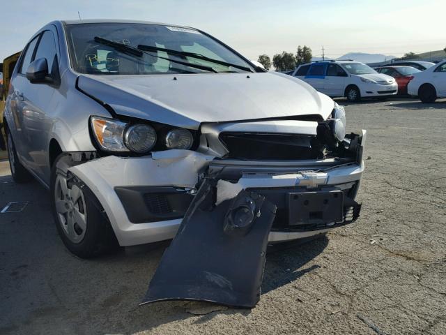 1G1JA6SG2D4188090 - 2013 CHEVROLET SONIC LS SILVER photo 1