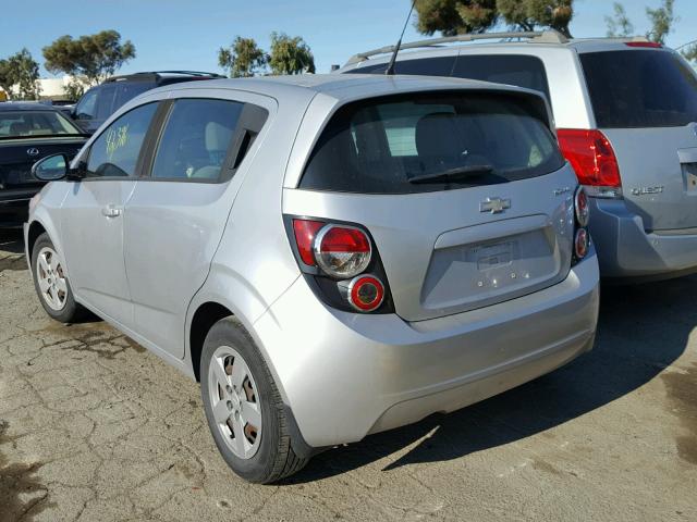 1G1JA6SG2D4188090 - 2013 CHEVROLET SONIC LS SILVER photo 3