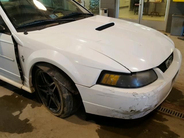 1FAFP40452F228176 - 2002 FORD MUSTANG WHITE photo 9