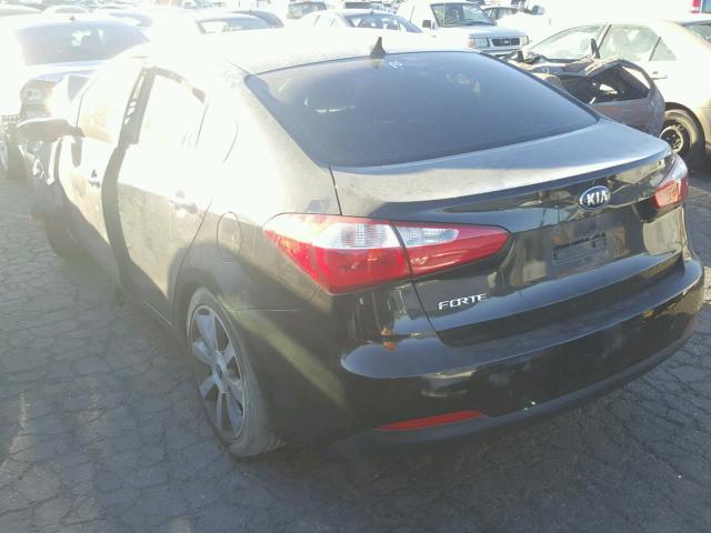 KNAFX4A62E5227570 - 2014 KIA FORTE LX BLACK photo 3