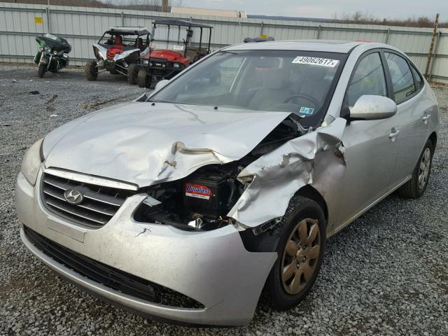 KMHDU46D58U410882 - 2008 HYUNDAI ELANTRA GL SILVER photo 2