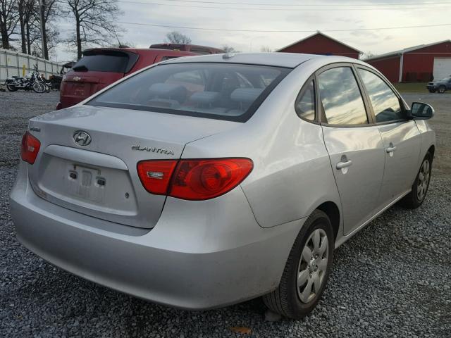 KMHDU46D58U410882 - 2008 HYUNDAI ELANTRA GL SILVER photo 4