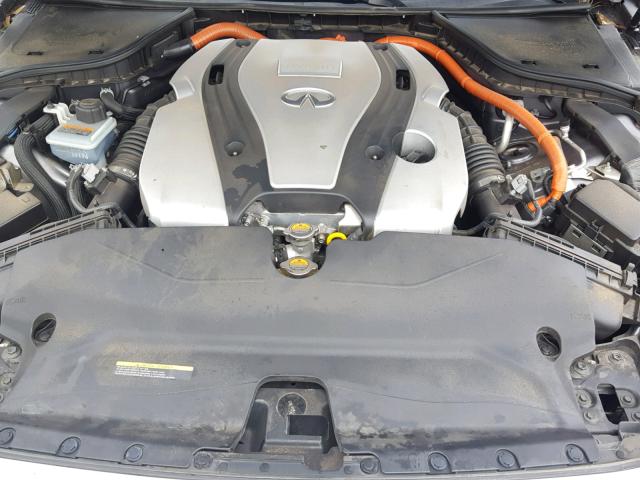 JN1AV7AP4EM691594 - 2014 INFINITI Q50 HYBRID GRAY photo 7